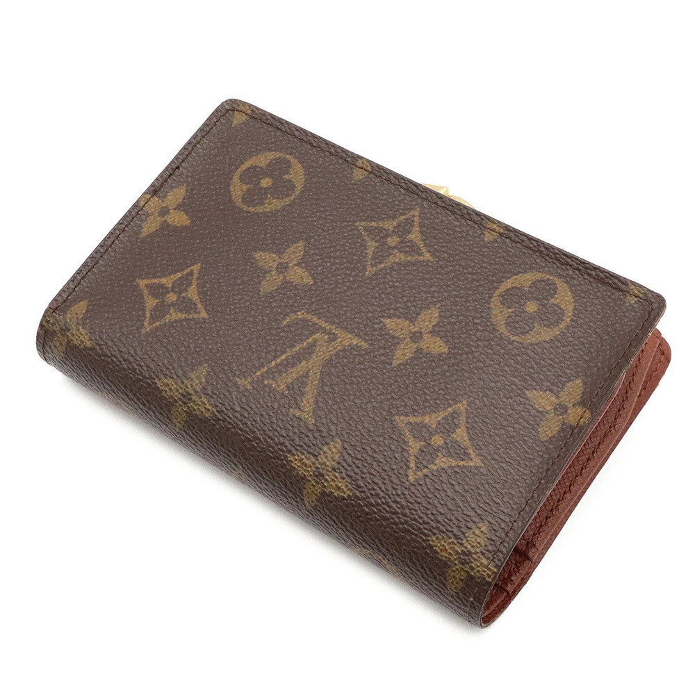 Louis Vuitton Wallet Portefeuille Coin Bi Purse Viennois fold Monogram Brown
